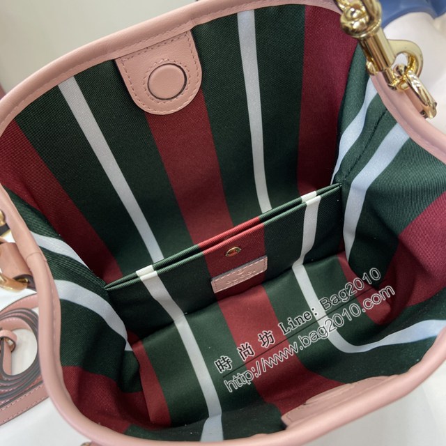 Gucci專櫃古馳最新款購物袋GG圖案條紋織大號肩背包 jh2631型號：815118